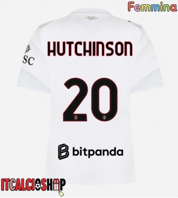 AC Milan Omari Hutchinson #20 Seconda Maglia Femmina 2026-27 Manica Corta